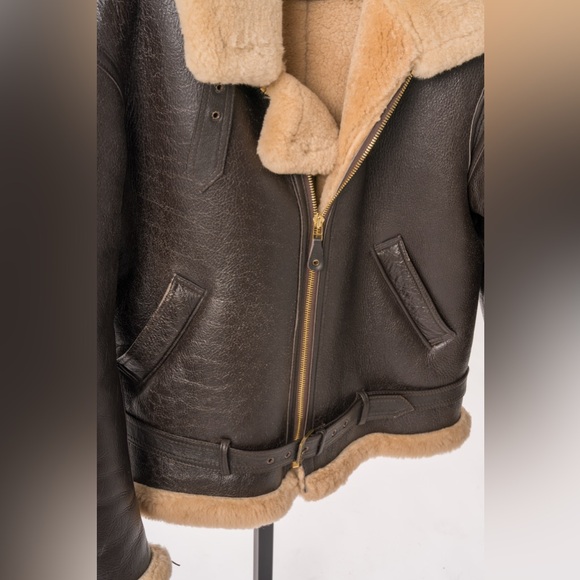 Genuine Cockpit USA R.A.F Sheepskin Bomber Jacket Z2109 - Picture 2 of 7